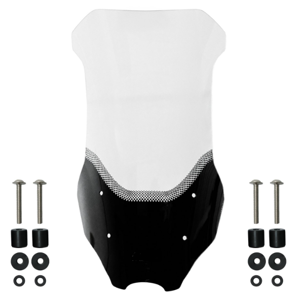 Voge SR1 2021-2025 Uyumlu Ön Tur Camı Şeffaf-SİYAH