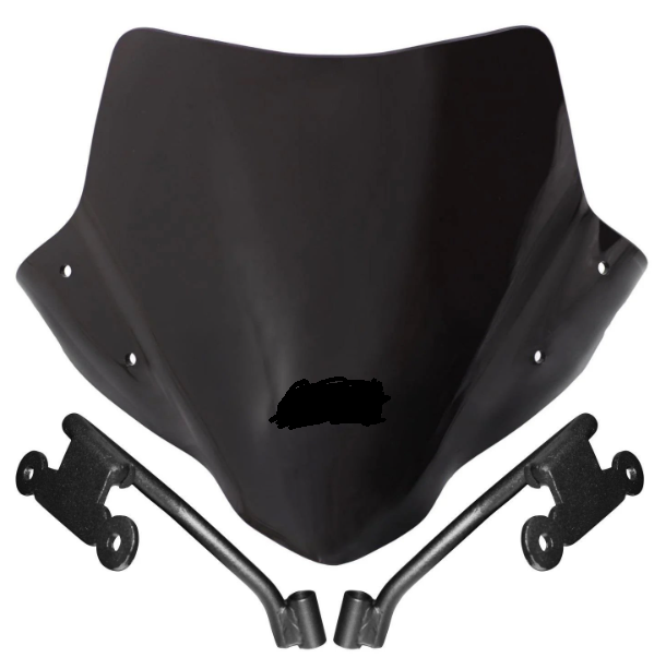 Honda CB500 Hornet 2024-2025 Uyumlu Ön Cam Siyah-ŞEFFAF